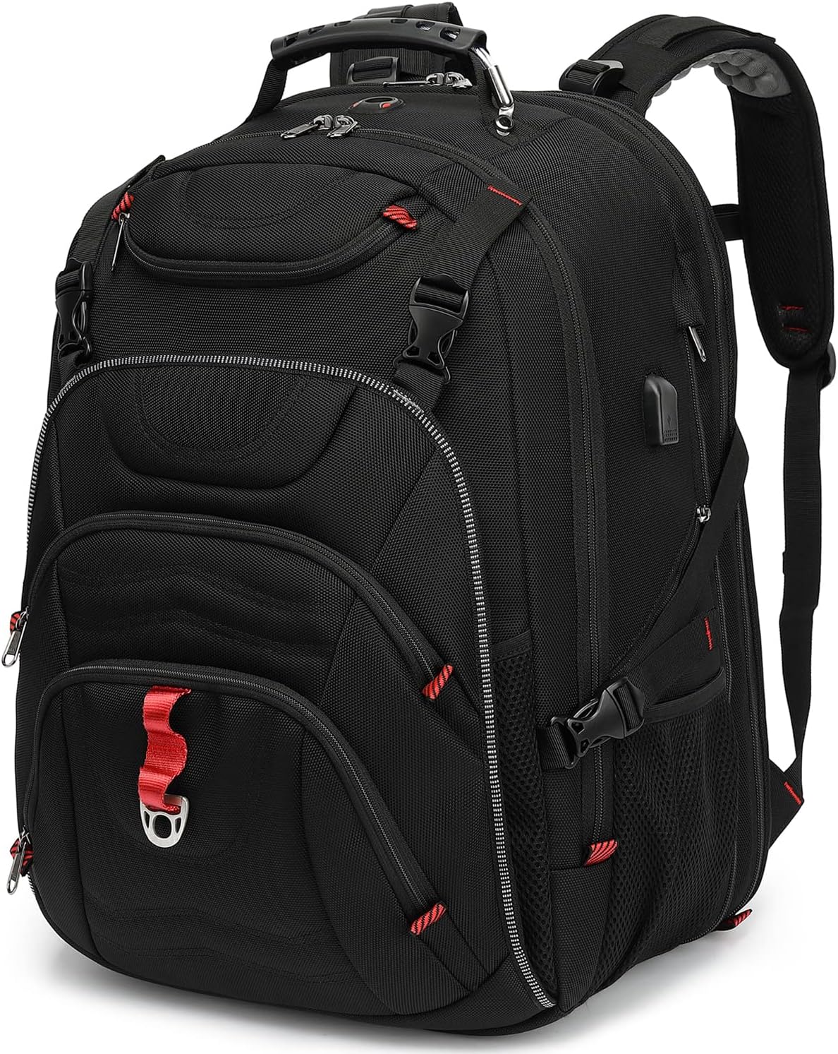 Boniyee Laptop Backpack for Men - Travel Backpack with USB Charging Port for Daily Commutes and Travel -College Backpack Men - Gifts for Men - Waterproof - Black