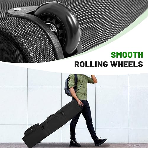 Miniatura 4 de Golf Travel Bags for Airlines with Adjustable Support Rod and Detachable Shoulder Straps, Hard case Top Soft Foldable Golf Club Travel Covers