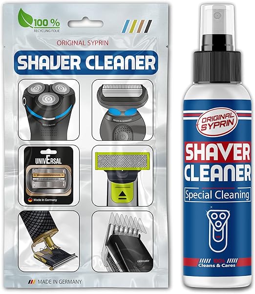 Original Syprin Clipper Cleaner for Hair Trimmers Shavers Cleaning Spray for Electric Shaving