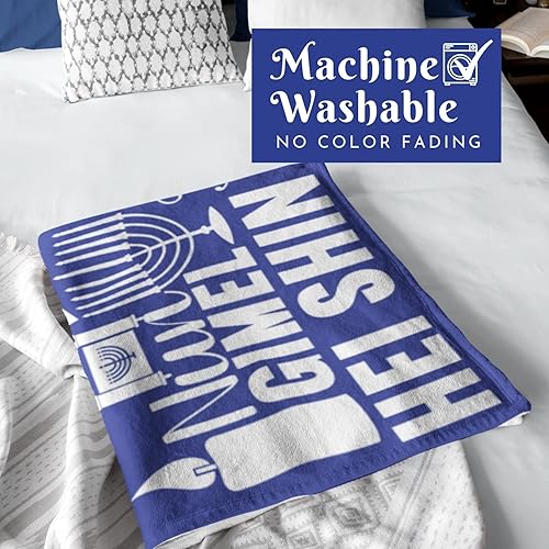 Miniatura 8 de InnoBeta Regalos de Hanukkah, manta de Hannukah para niños, mujeres y hombres, regalos para vacaciones judías de Janucá para niños, amigos,