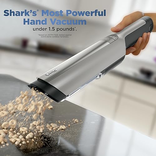 Miniatura 2 de Shark WANDVAC Power PET - Aspiradora de mano inalámbrica, ultraligera y portátil con potente modo de succión y impulso, nueva herramienta FurFins y