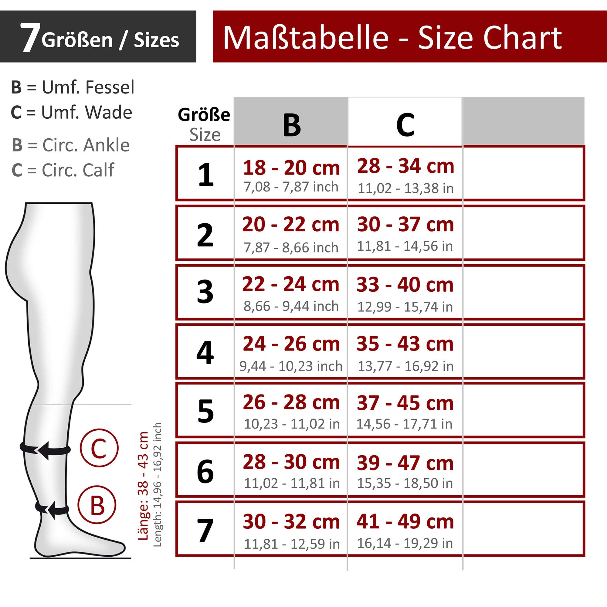 RIEMTEX medizinische Kompressionsstrümpfe Klasse 2 CCL2 23-32 mmHg Wadenstrümpfe für Damen Geschlossene Spitze PREMIUM Serie 3211a
