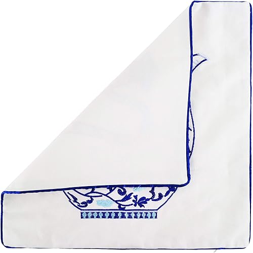 Miniatura 8 de Hodeco - Fundas bordadas decorativas para almohada de 18 x 18 pulgadas. Funda de cojín para sofá, cama, silla, funda de almohada 100% de algodón de