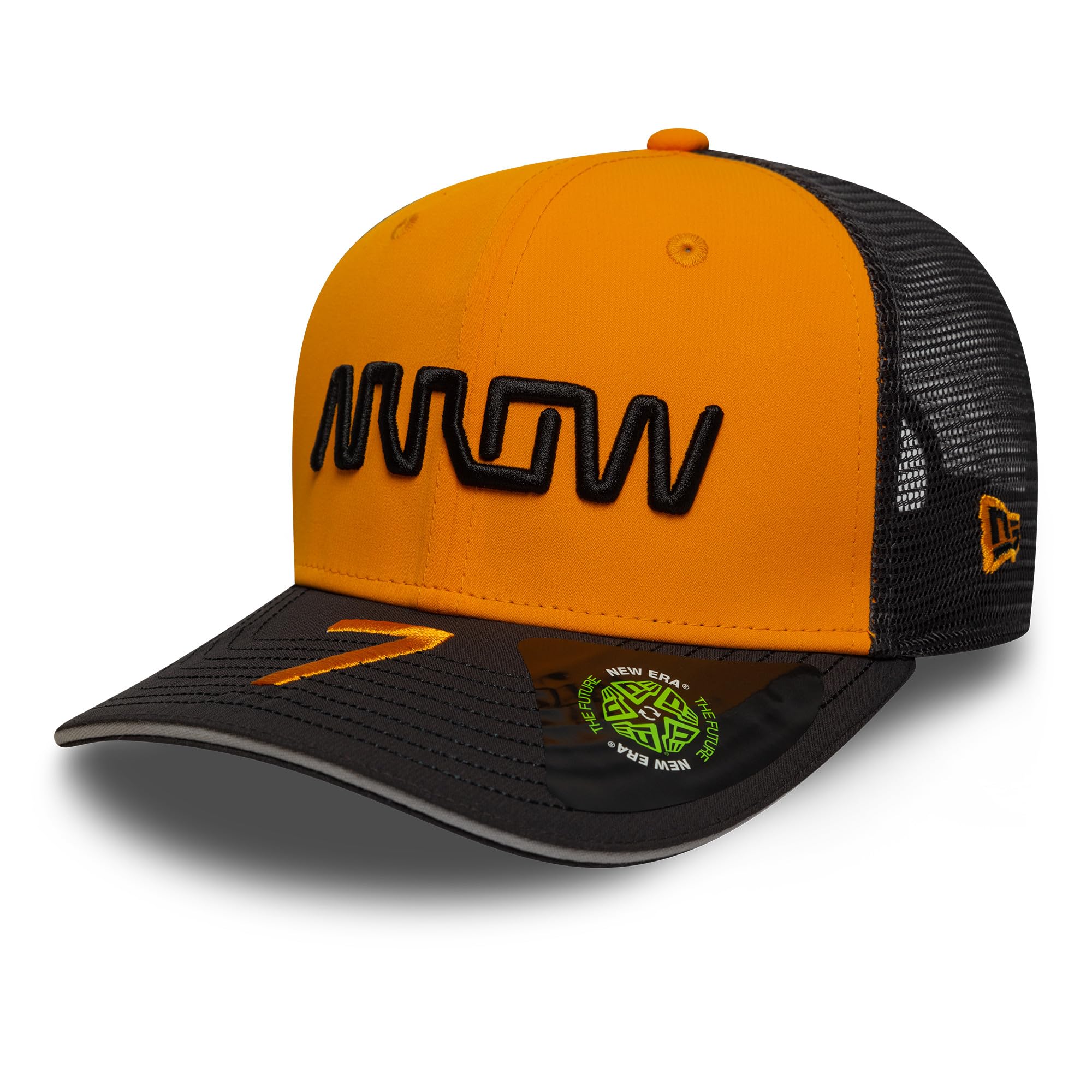 New Era McLaren Arrows IndyCar, Official 2025 9SEVENTY, Christian Lundgaard Drivers Trucker Baseball Cap, Orange, Black