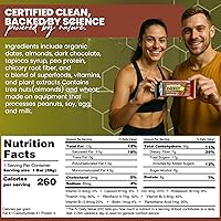 Vista 2 de Greens+ Plusbar Energy Chocolate Barra energética sin gluten Verduras orgánicas Chocolate negro orgánico Sin OMG 12 barras