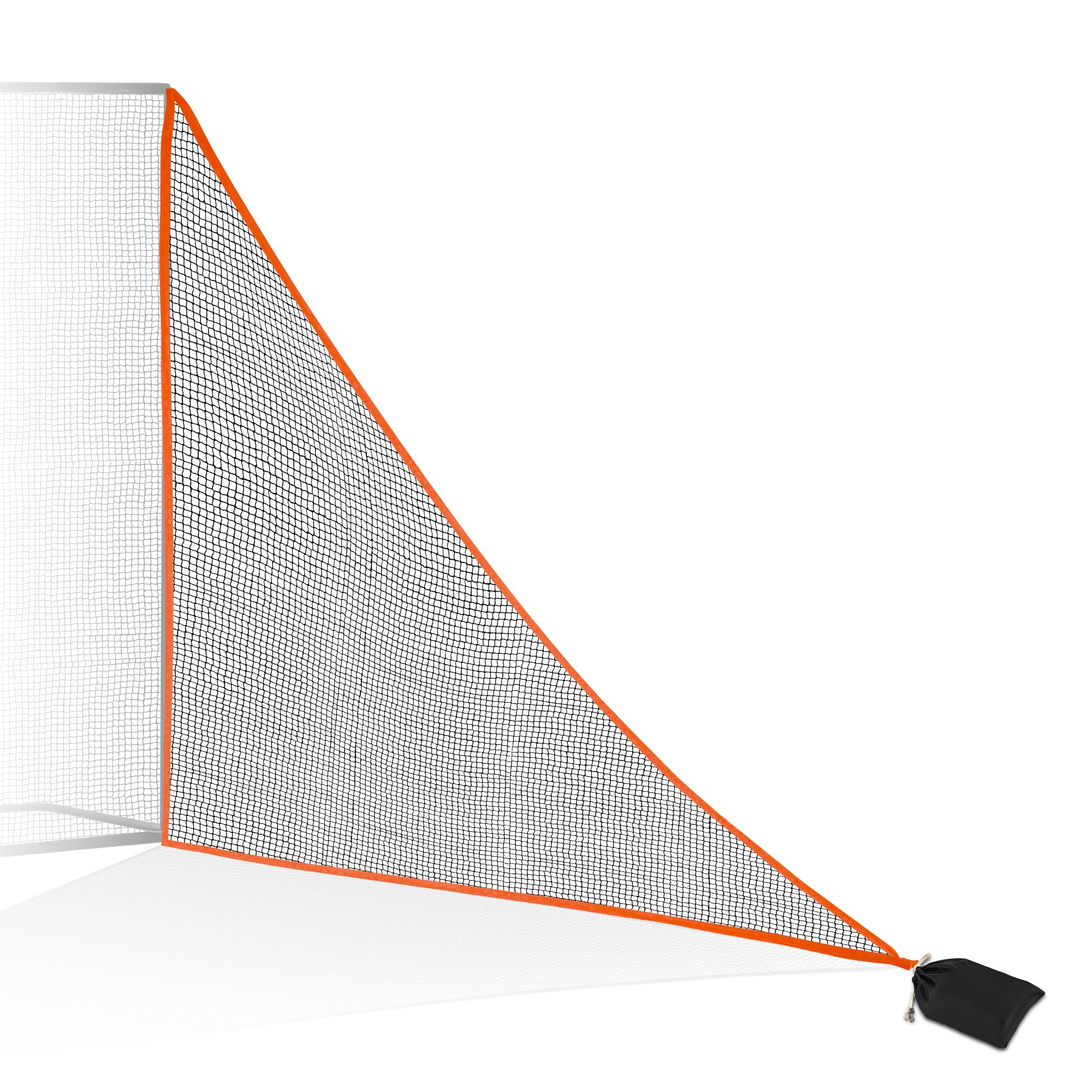 Golf Shank Net Attachment for Golf Hitting Nets with Sandbag?7 * 7FT Golf Barrier Side Net,Golf Practice Hitting Net Barrier Net for Golf, Baseball, Hockey, Soccer (1 Pack,Red)