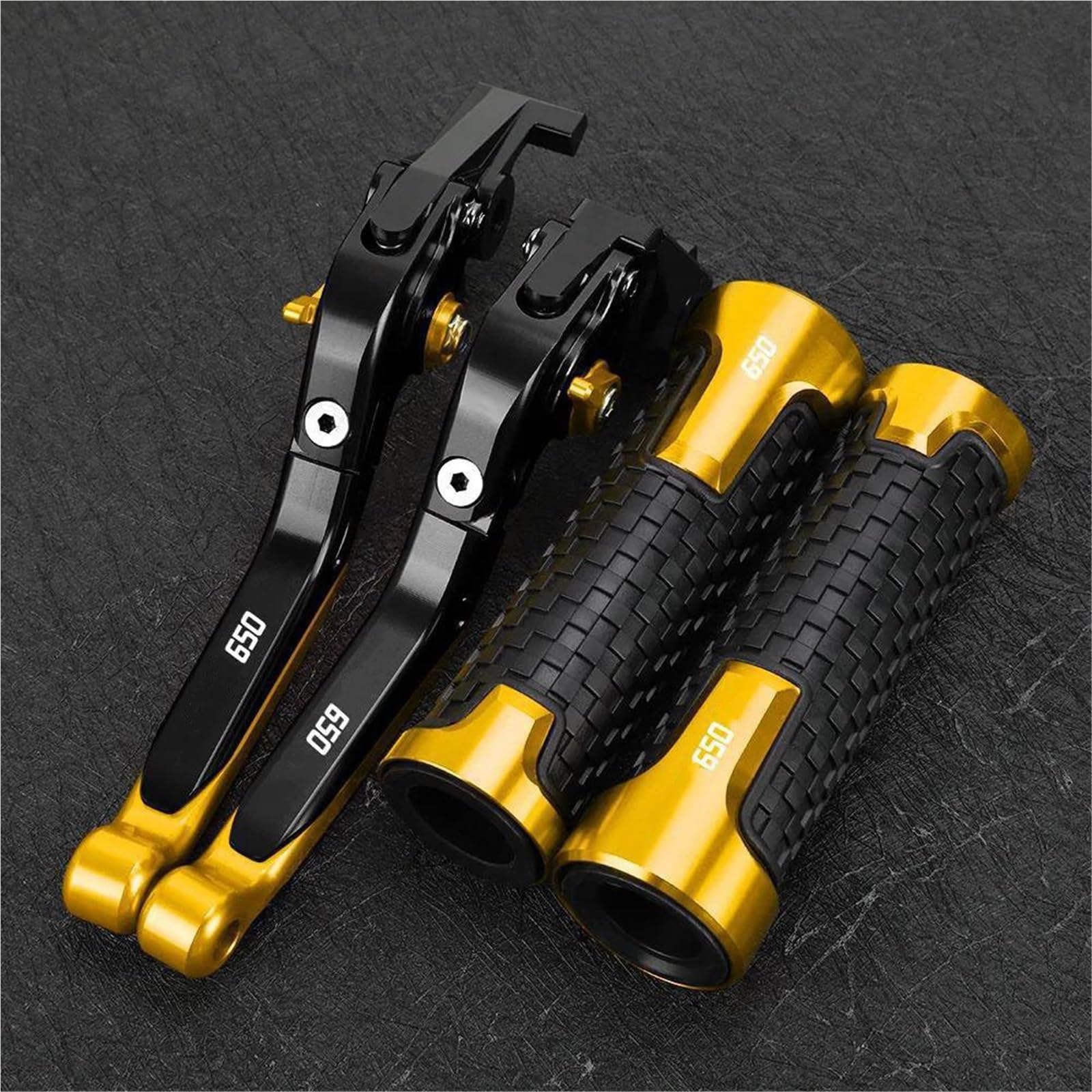 Tgvselpj Yellow 1 Motorcycle Part Pivot Clutch Levers Control Handles Motorcycle Parts Brake Lever Adjustable For H-Onda Cbr650r Cbr 650R 2018-2023(Yellow 1)