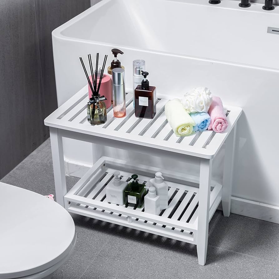 Relaxdays Storage Unit, 4 Shelves, Bathroom, Kitchen, Bedroom, Free