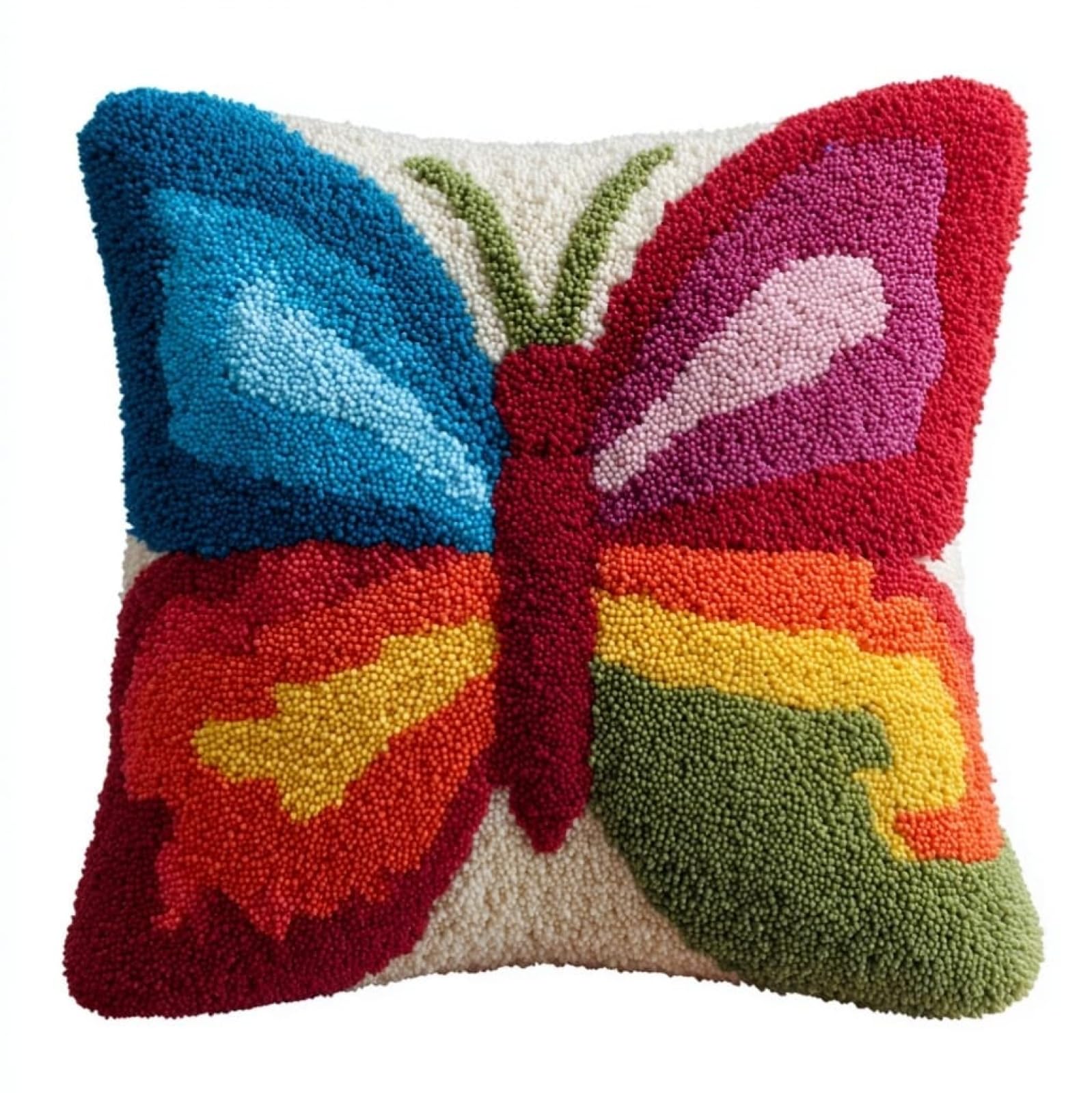 AxiangziK Latch Hook Pillow Kits for Beginners,Cartoon Butterfly