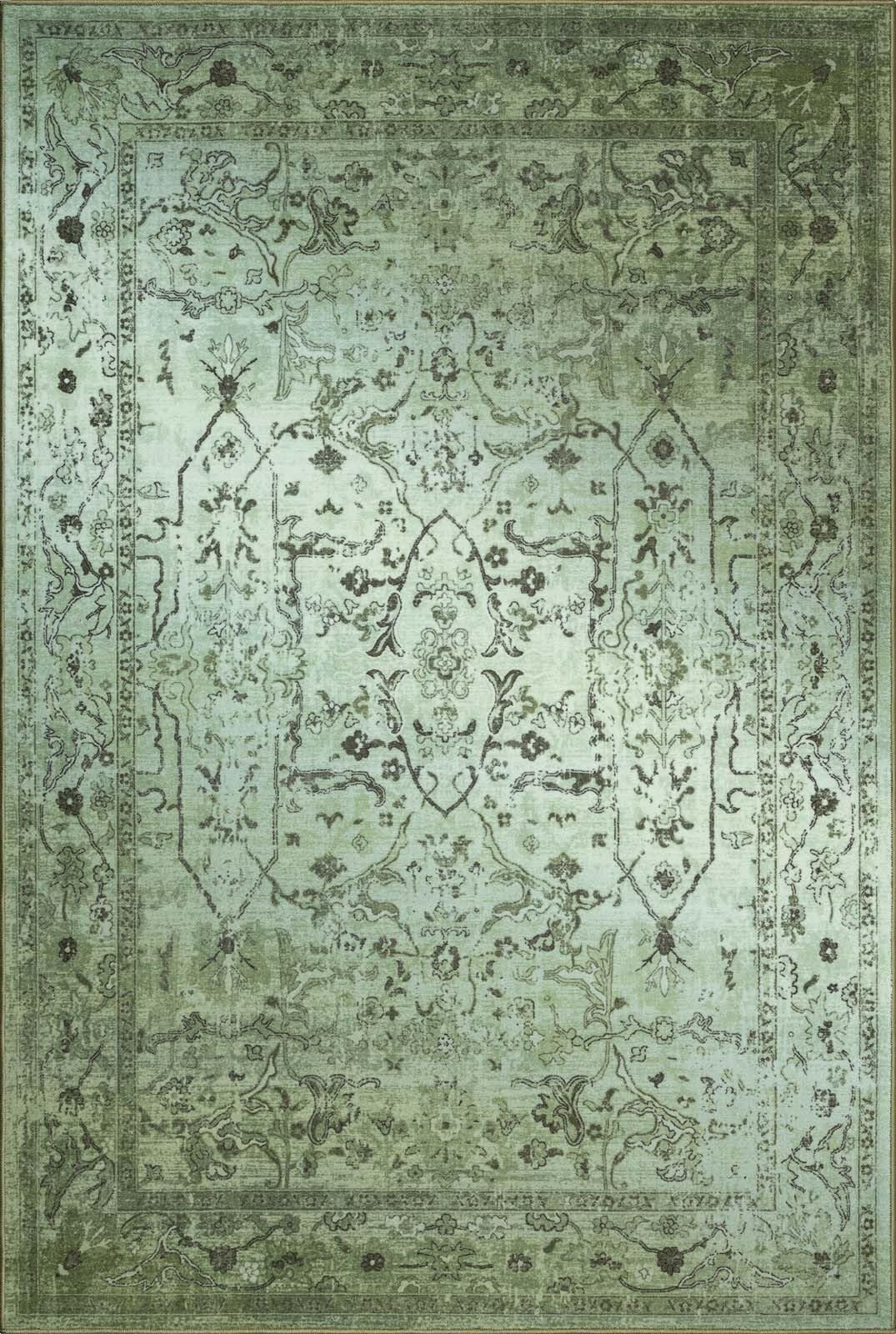 Taracarpet Teppich Kurzflorteppich, Wohnzimmerteppich, Orientteppich aus Polyester n Regenbogenfarben absolut Modern fürs Wohnzimmer Schlafzimmer Kinderzimmer grün 160x230 cm