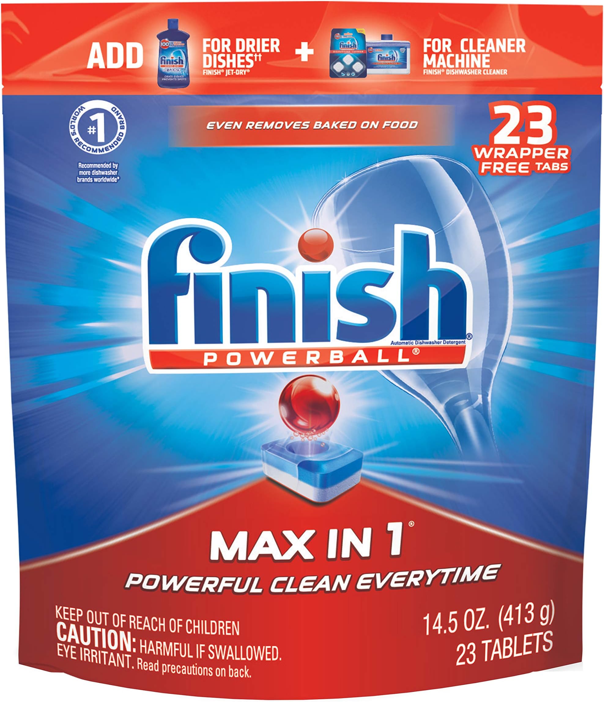Finish All in 1 MAX Dishwasher Detergent Powerball