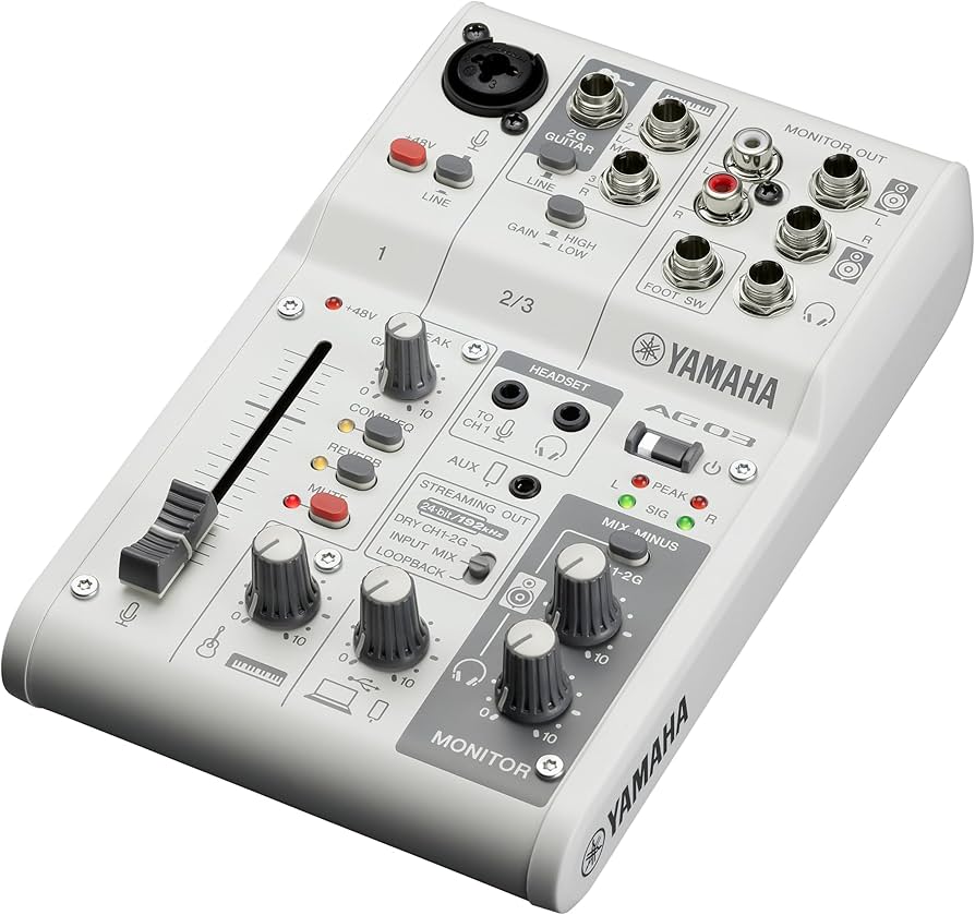 YAMAHA AG03mk2 ストリーミングミキサー Amazon.co.jp: ヤマハ(YAMAHA) ライブストリーミングミキサー 3