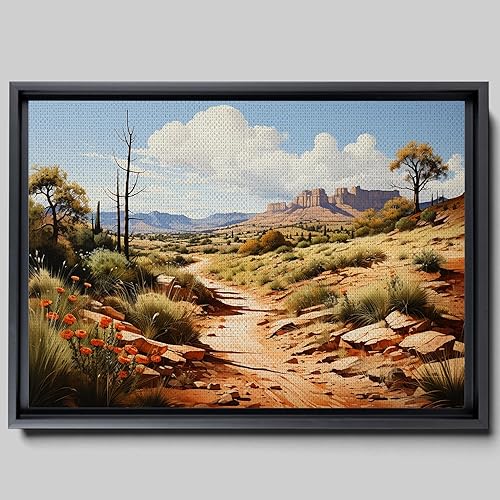 Desert at Dusk Nature print, Warm Earth Tones and Pastel Skies Art Print, Sunset Desert Artwork, Comforting Southwestern Home Decor, Decor Canvas,