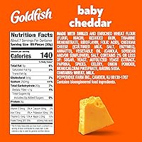 Vista 2 de Goldfish Baby Cheddar Crackers, galletas de aperitivos, bolsa de 7.2 onzas