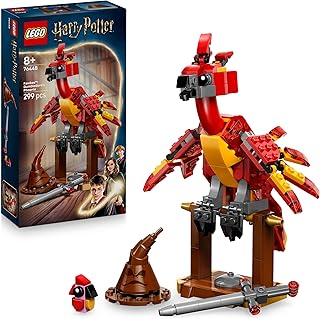 LEGO Harry Potter Fumseck : Le Phénix de Dumbledore - Jouet Avec Figurine d'Oiseau - Décoration Intérieure - Choixpeau & Épée De Gryffondor - Cadeau d'Anniversaire Pour Fille Ou Garçon Dès 8 Ans 76448