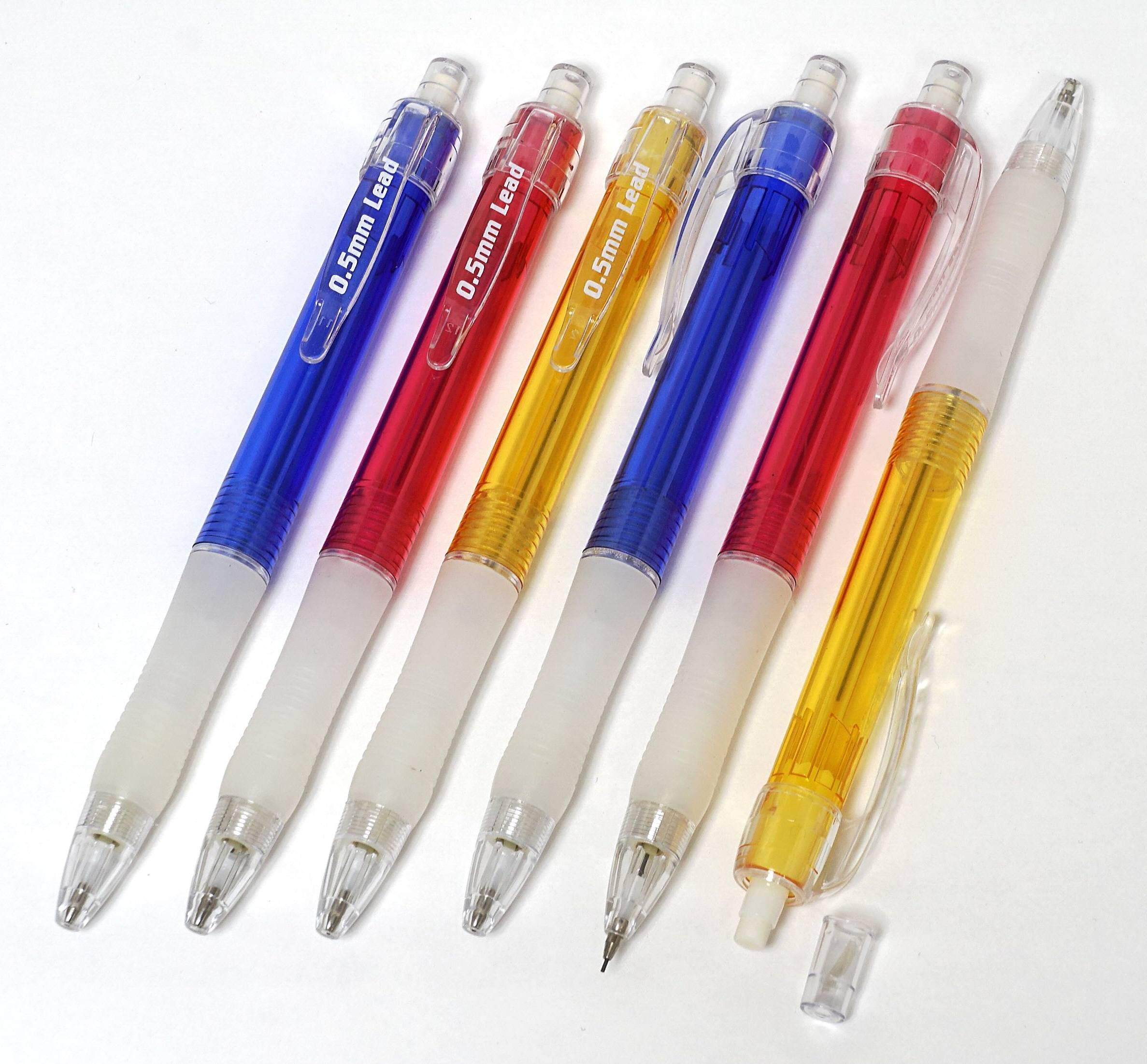 Amazon.co.jp: アウトレット 太軸シャープペン 色混 48本パック T24-HP