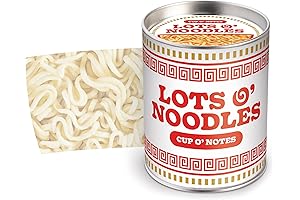 ROLL O'NOTES Noodles: Perforated Eat-themed Sticky Roll Notes