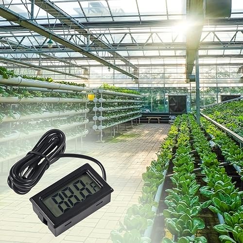 Miniatura 7 de AITRIP Pack de 6 termómetro digital Fahrenheit () con cable para indicador de invernadero de coche, habitación interior, congelador, refrigerador,