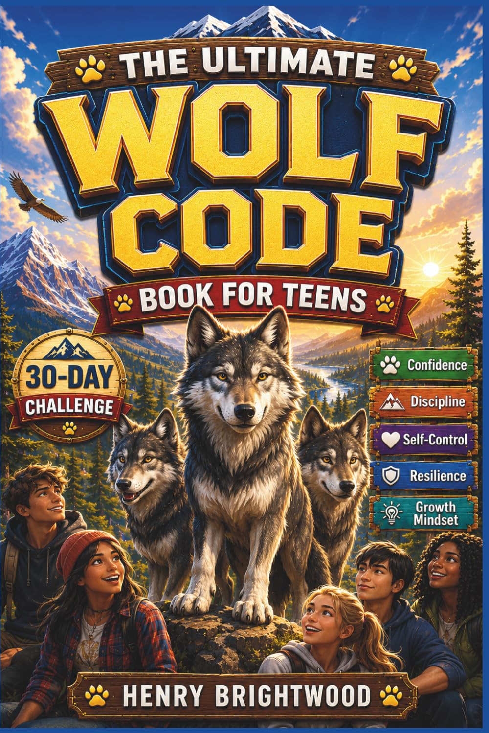 The Ultimate Wolf Code Book for Teens: Build Confidence, Discipline, Emotional Control, Resilience, and a Growth Mindset Through Powerful Stories, Real-Life Challenges, and Practical Life Lessons