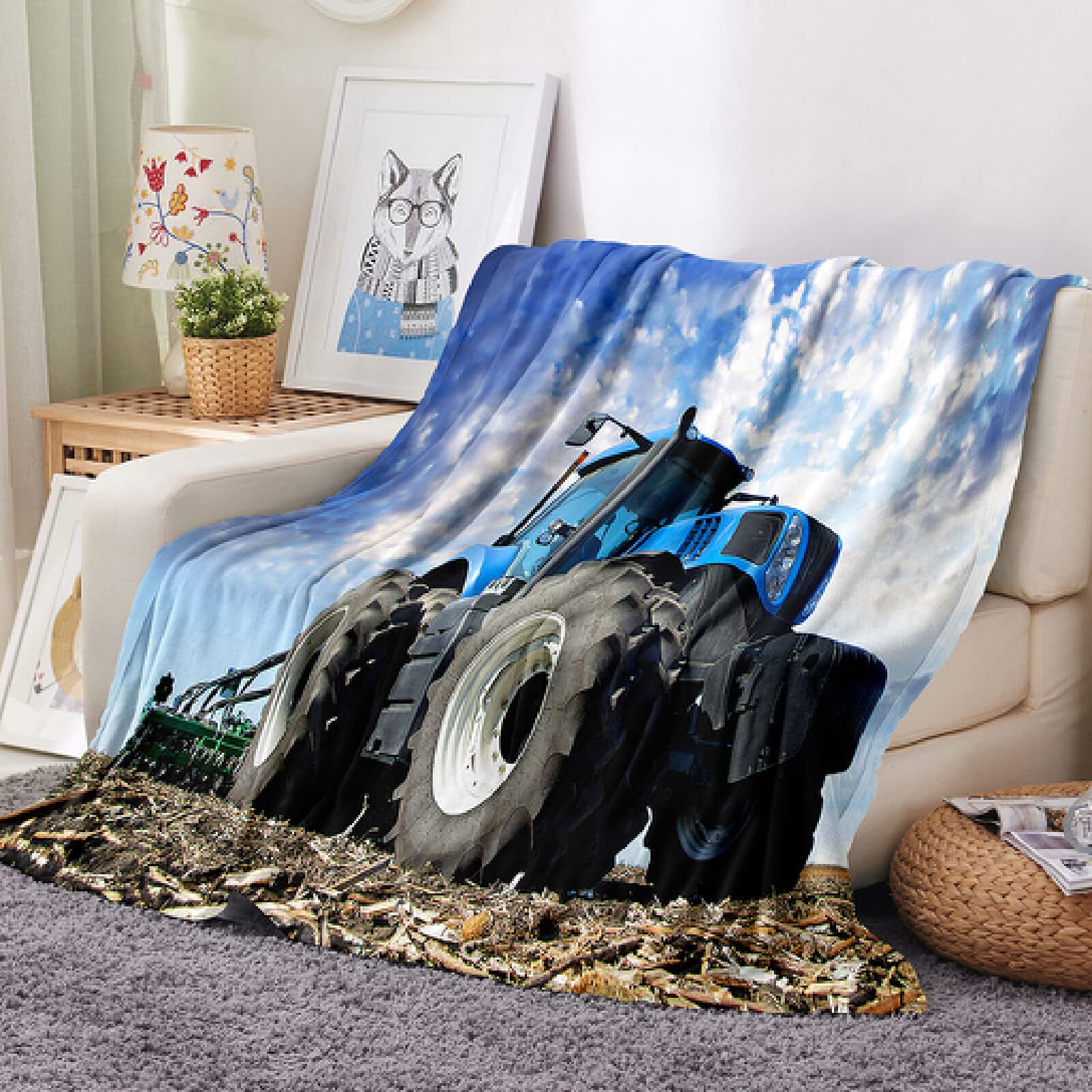 GLOBLELAND Couverture Libellule Pour Femmes Et Hommes 59x51 Pouces