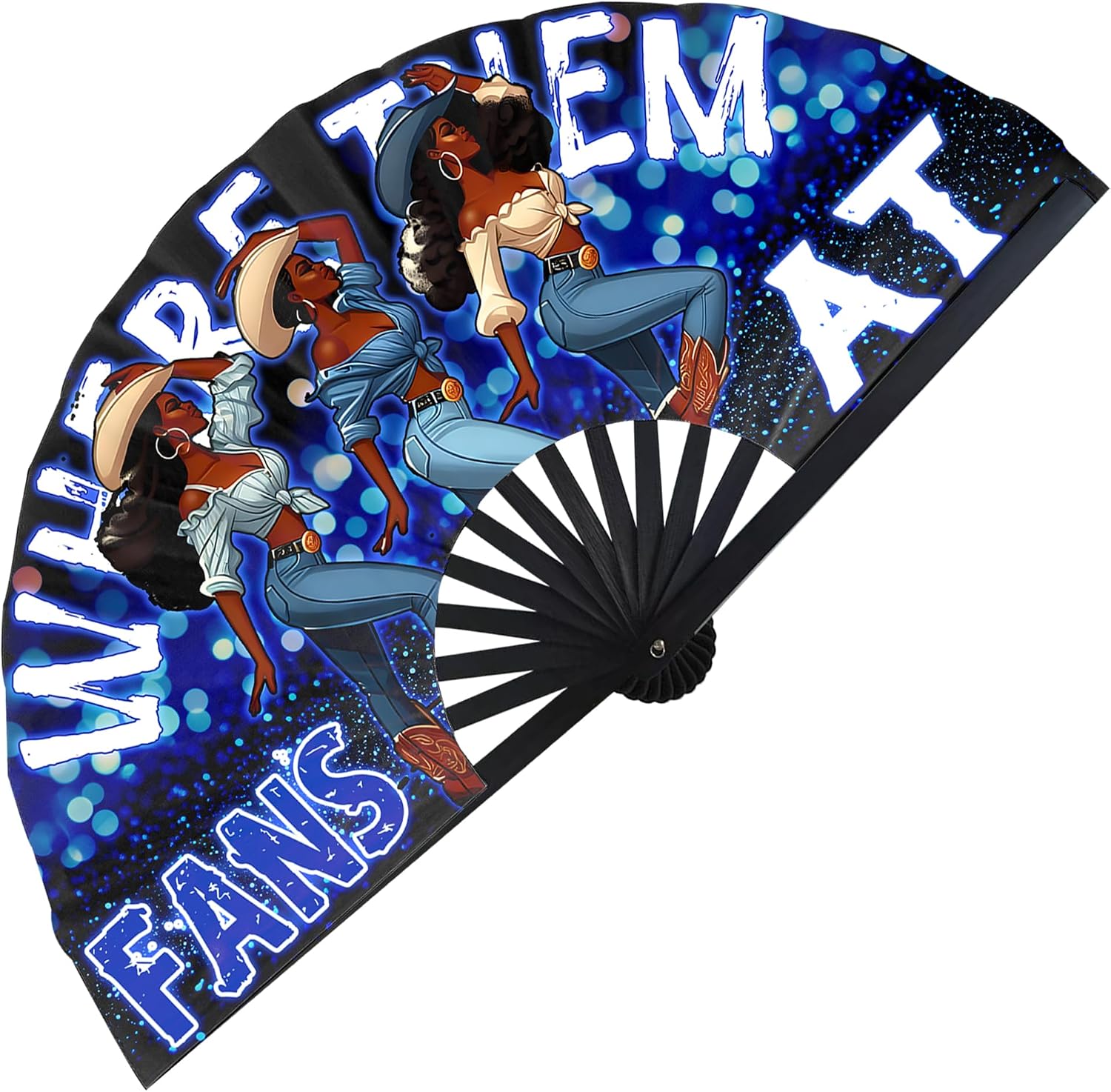 Boots On The Ground Hand Fan,Western Cowgirl Outfits for Women,Clapping Clacking Fans For Line Dancing