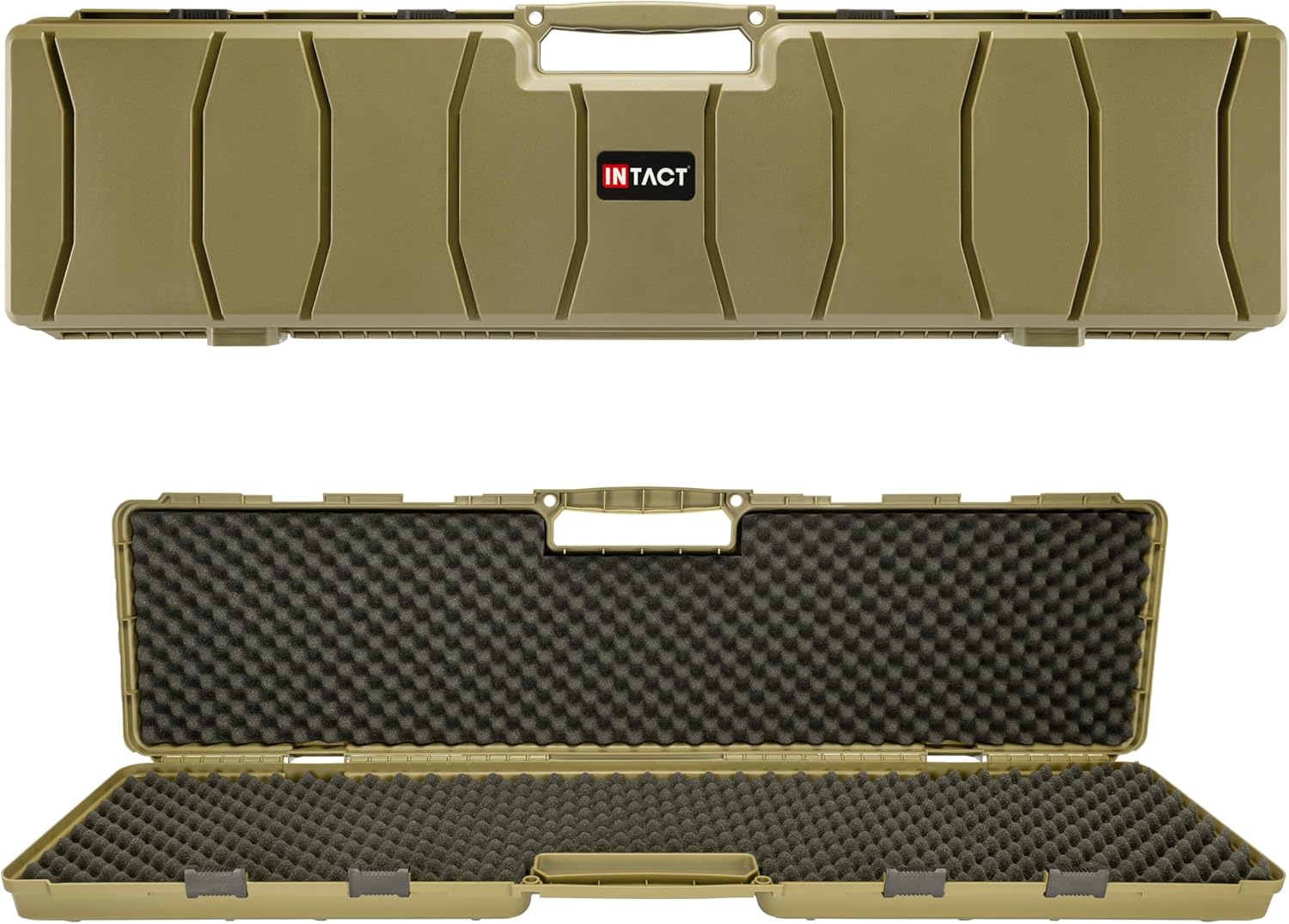Eylar 48 Inch Intact Series Hard Shell Rifle Case, Lightweight and Durable Stacker Design with Foam