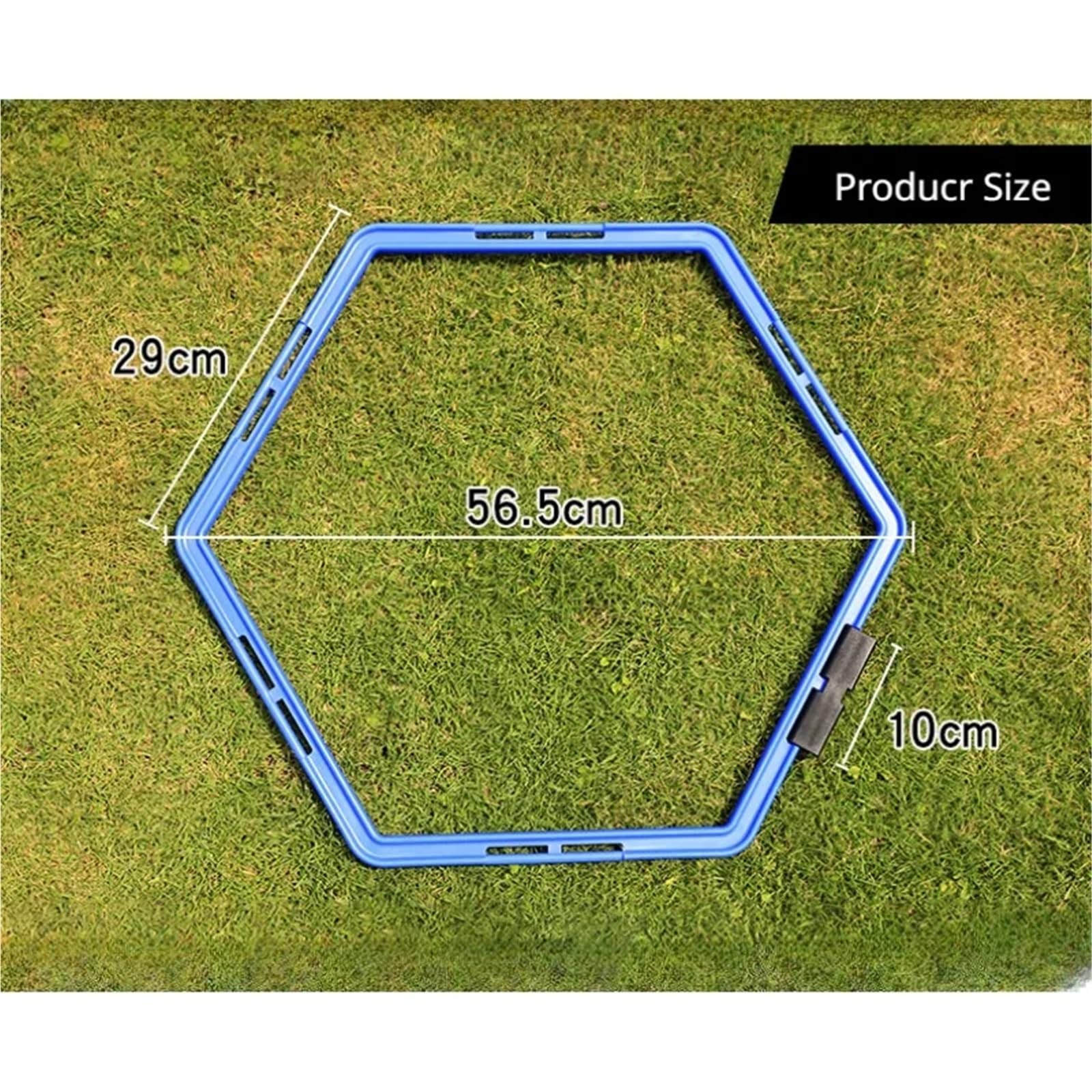 Zestaw pierścieni rzucania rzucanie pierścieniami, Pierścienie Agility Multicolor 56,5 cm, 6 sztuk do treningu pracy nóg