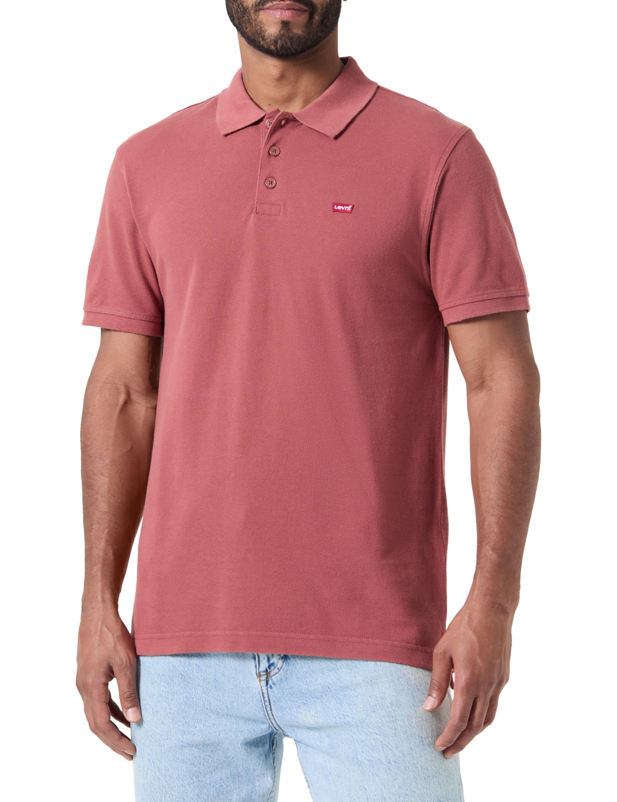 Levi's Men's Housemark Polo Shirt, Mahogany, XS
