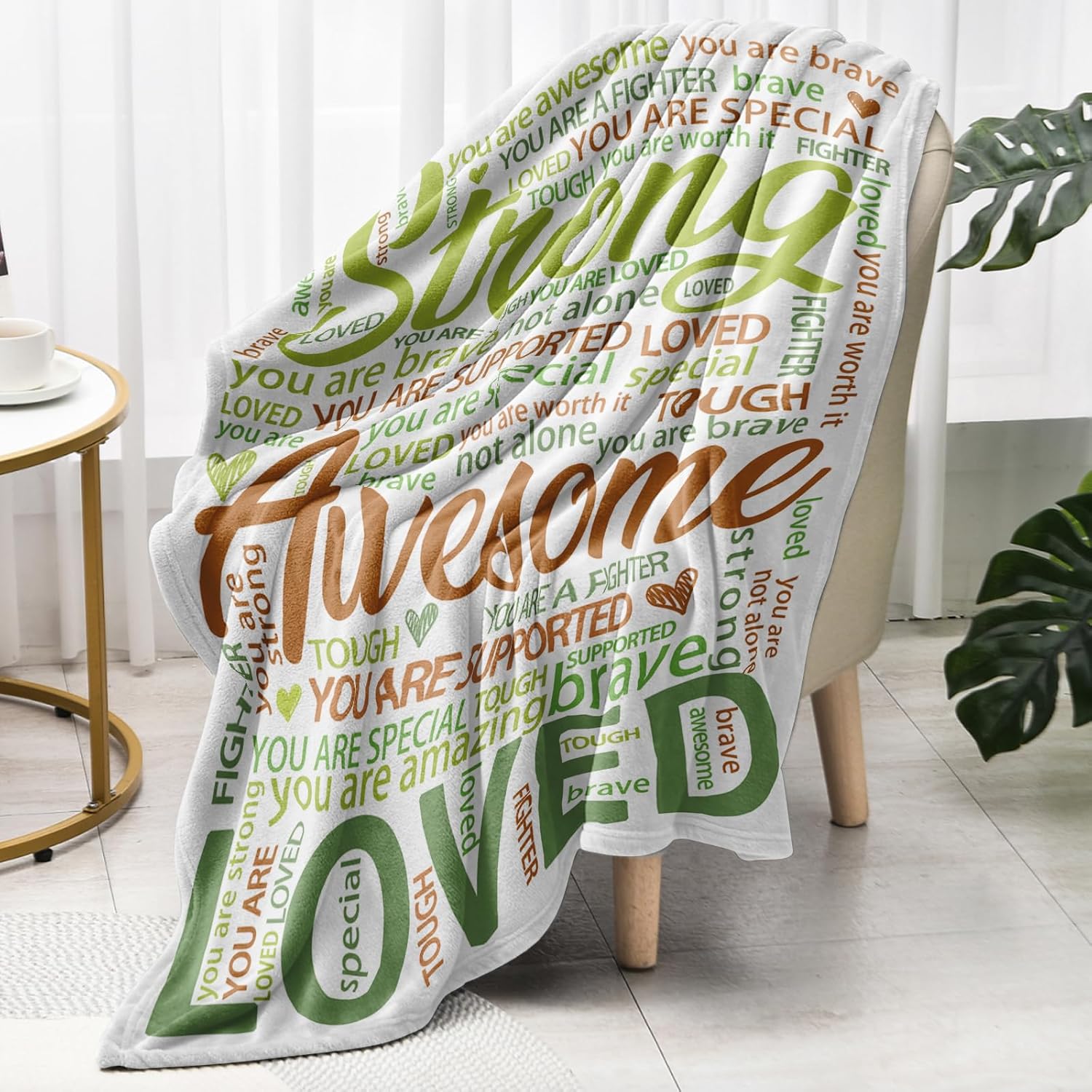 Super Soft Hug Blanket for Boy Girl, Inspirational Healing Gift for Cancer Patients, Post Surgery Recovery, Chemo Support, Hospital Stay, Thinking of You Gift for Daughter Son Friend, 50"x60" - Image 2