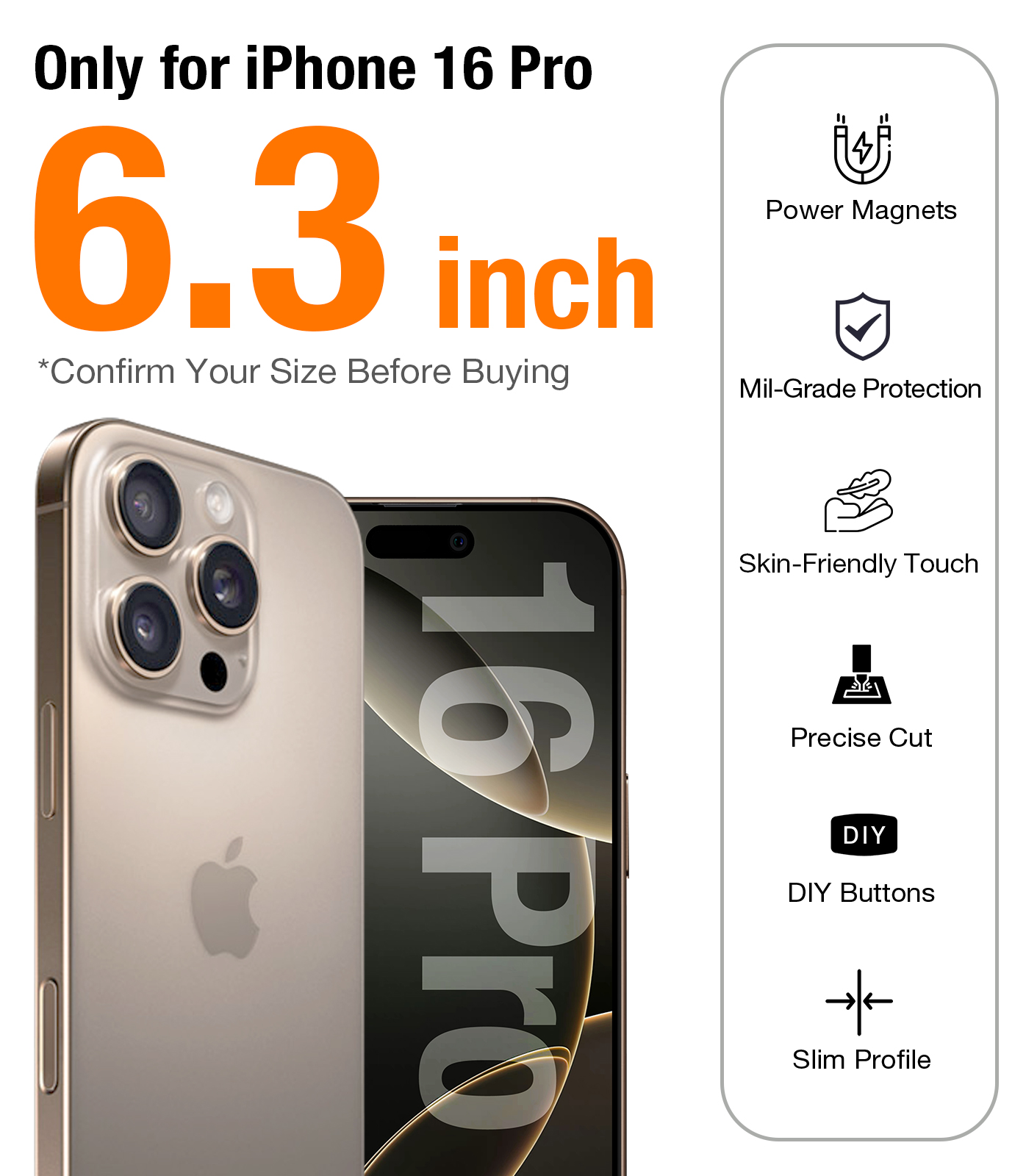 TORRAS iPhone 16Pro 6.3インチ Amazon.com: TORRAS Upgraded 360 Spin Magnetic Stand for