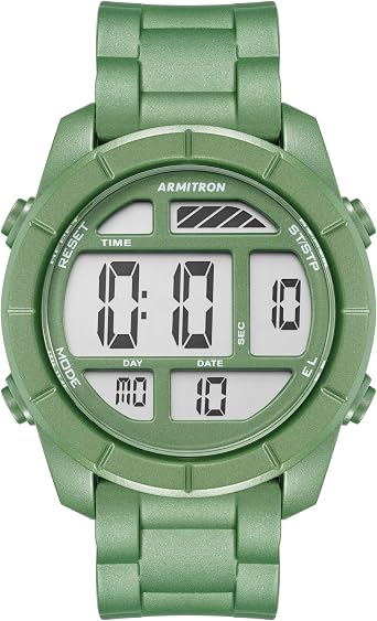Armitron Sport Mens Digital Chronograph Resin Strap Watch, 40/8253