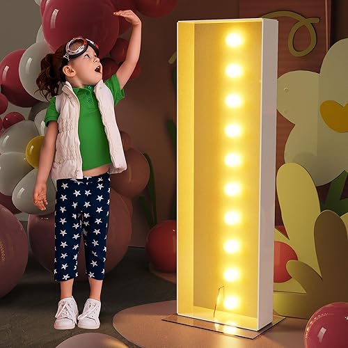 Asee'm Letras iluminadas de marquesina de 4 pies, marco de mosaico de letra I precortada, decoración de tablero de espuma grande para fiesta,