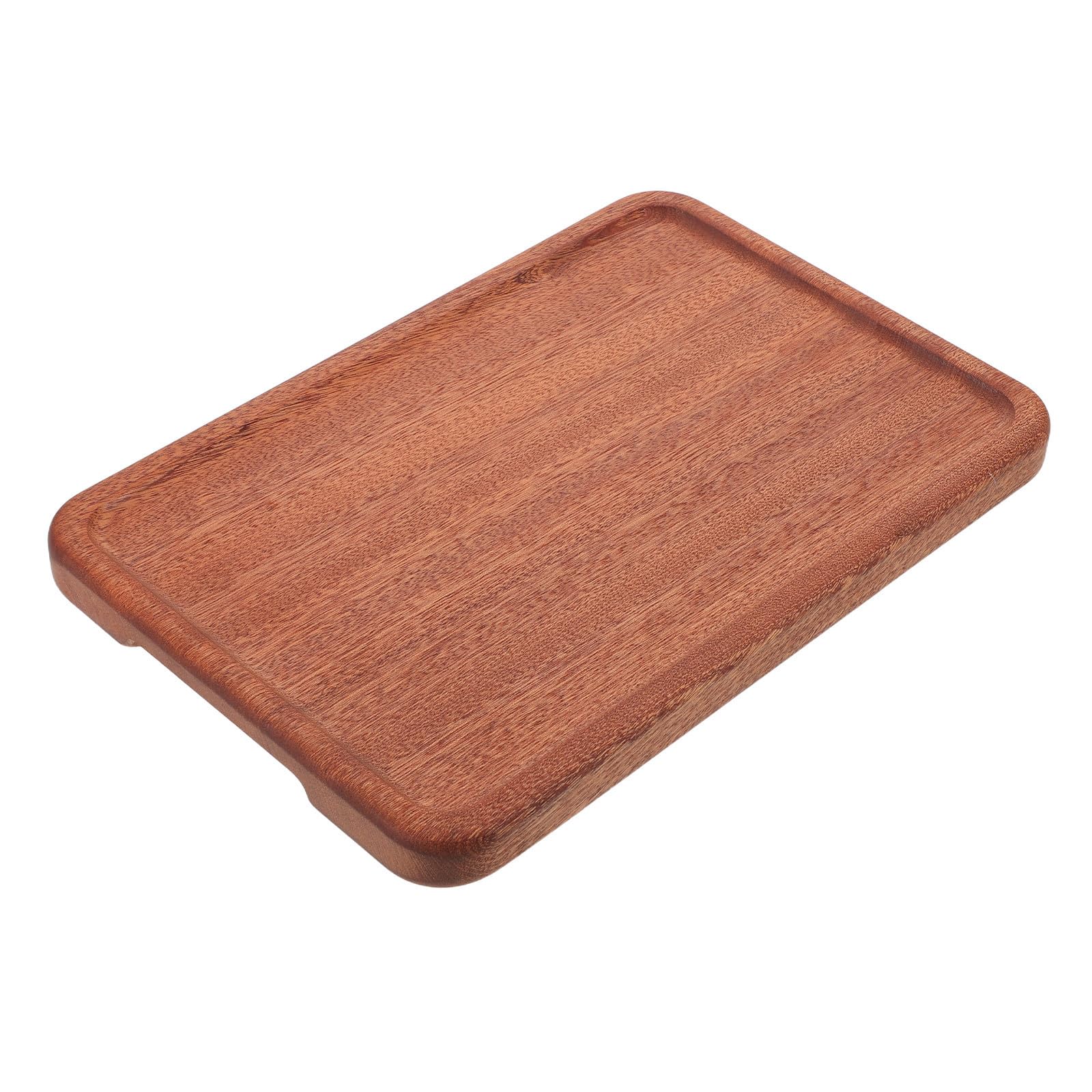 Bandeja de Madera Rectangular Marrón para Servir Comida y Aperitivos