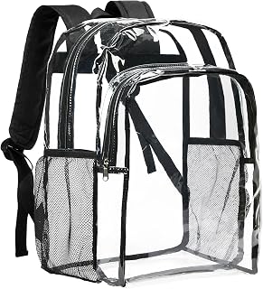 Vorspack Clear Backpack for School, 16 inch Large Clear Bookbag