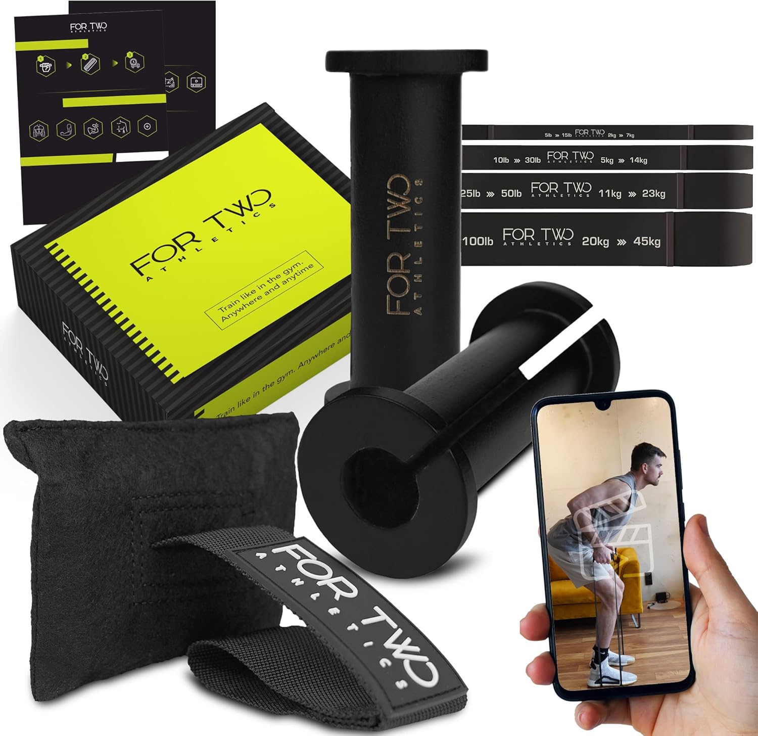 Resistance Bands with Handles Dumbbell Like Grip