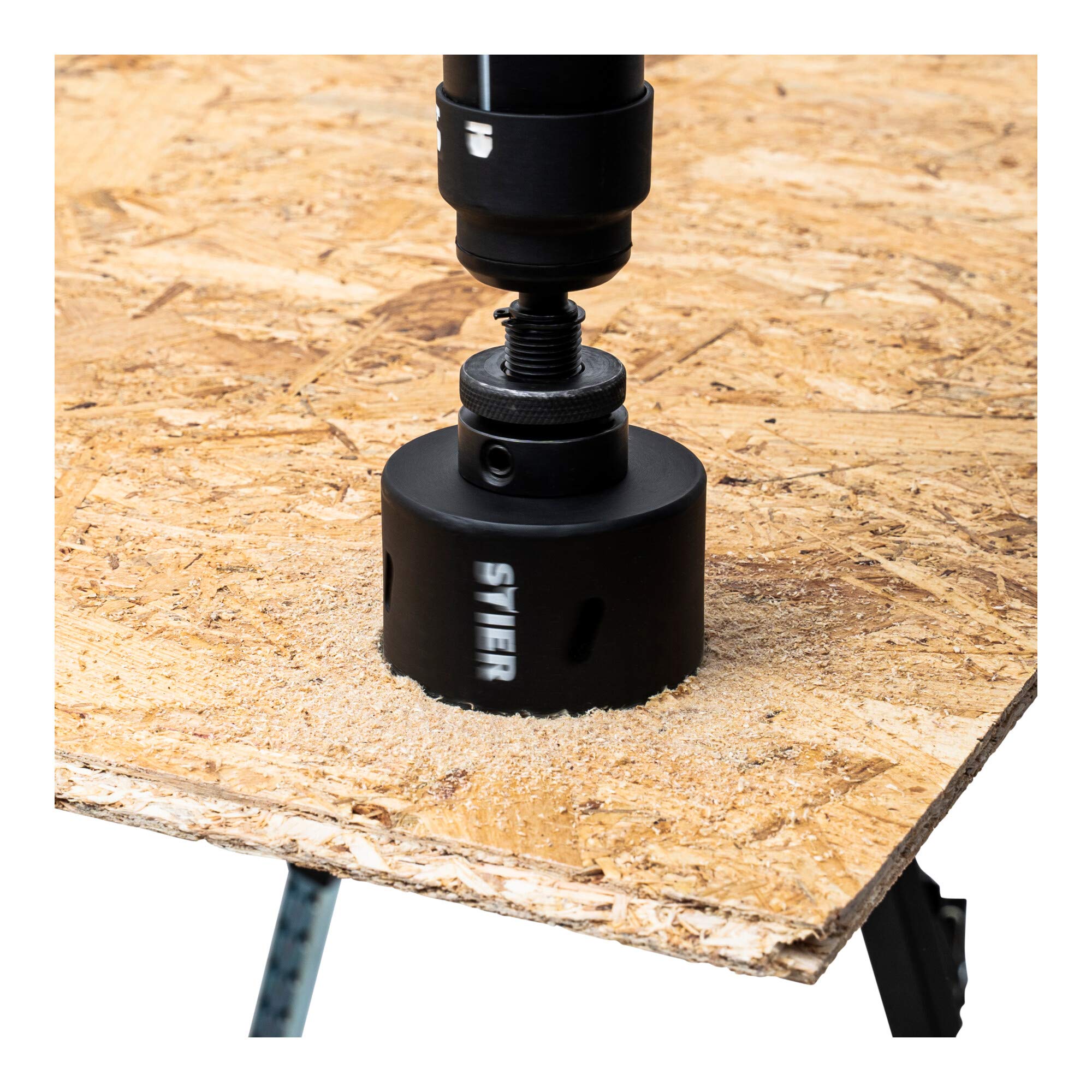 STIER Set per elettricisti di seghe a tazza HSS-Co8 bimetallo, profondità di taglio 44 mm, 11 pezzi (25, 32, 40, 54, 60, 68, 76 e 86 mm)