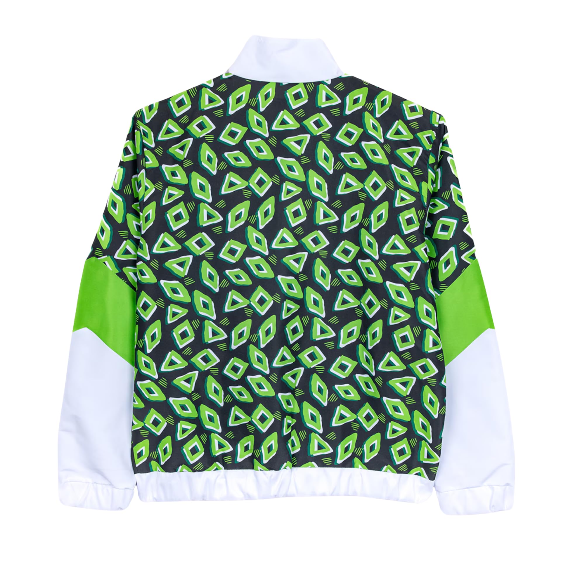 Borussia Mönchengladbach Karnevals-Jogginganzug „Borussia“ | Offizieller Fanartikel Fohlenshop | 2-Teiler aus Hose & Jacke | Rauten-Allover-Design | Gesticktes Vereinslogo