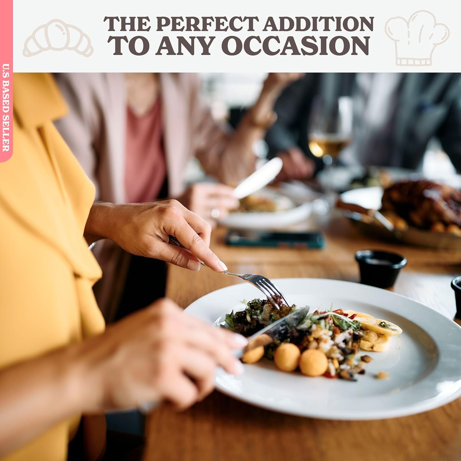 Silver Plastic Silverware Sets for Parties Set of 300 - Pre Rolled Disposable Cutlery Individually Wrapped Plastic Utensils Set with Napkins for Weddings, Anniversaries, and Events