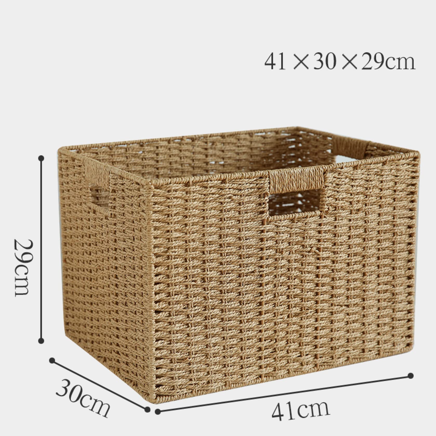 Amazon.co.jp: MJKQ9 ラタン 収納バスケット らくだ色 29*29*29cm 天然