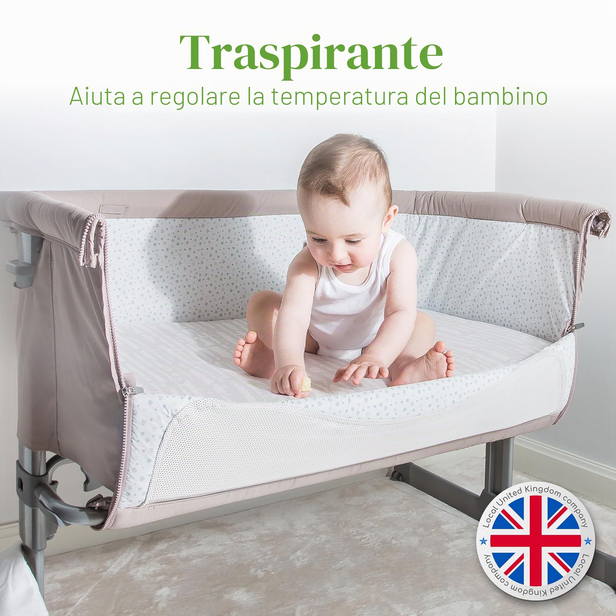 Comfier Sleep Chicco Next to Me - Materasso 50 x 83 cm, con rivestimento in bambù super morbido, si adatta perfettamente a tutti i materassi standard per culla Chicco Next to Me