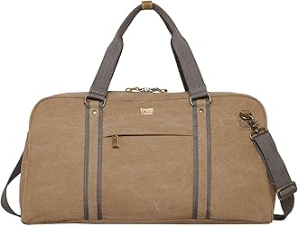 Troop London TRP0389 Classic Canvas Travel Duffel Bag, Large Holdall