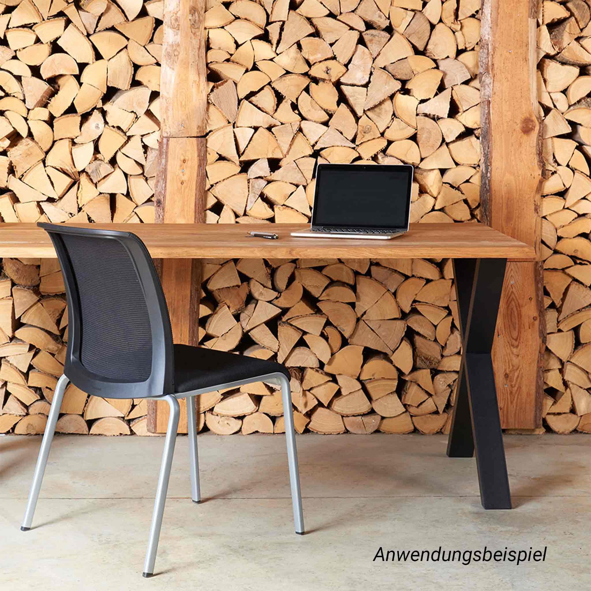 Tischplatte aus Eiche massiv 180 x 90 cm | Massiv & Rustikal, Echtholz, Schreibtisch oder Esstisch geeignet, DIY-Tisch, Kante Swiss