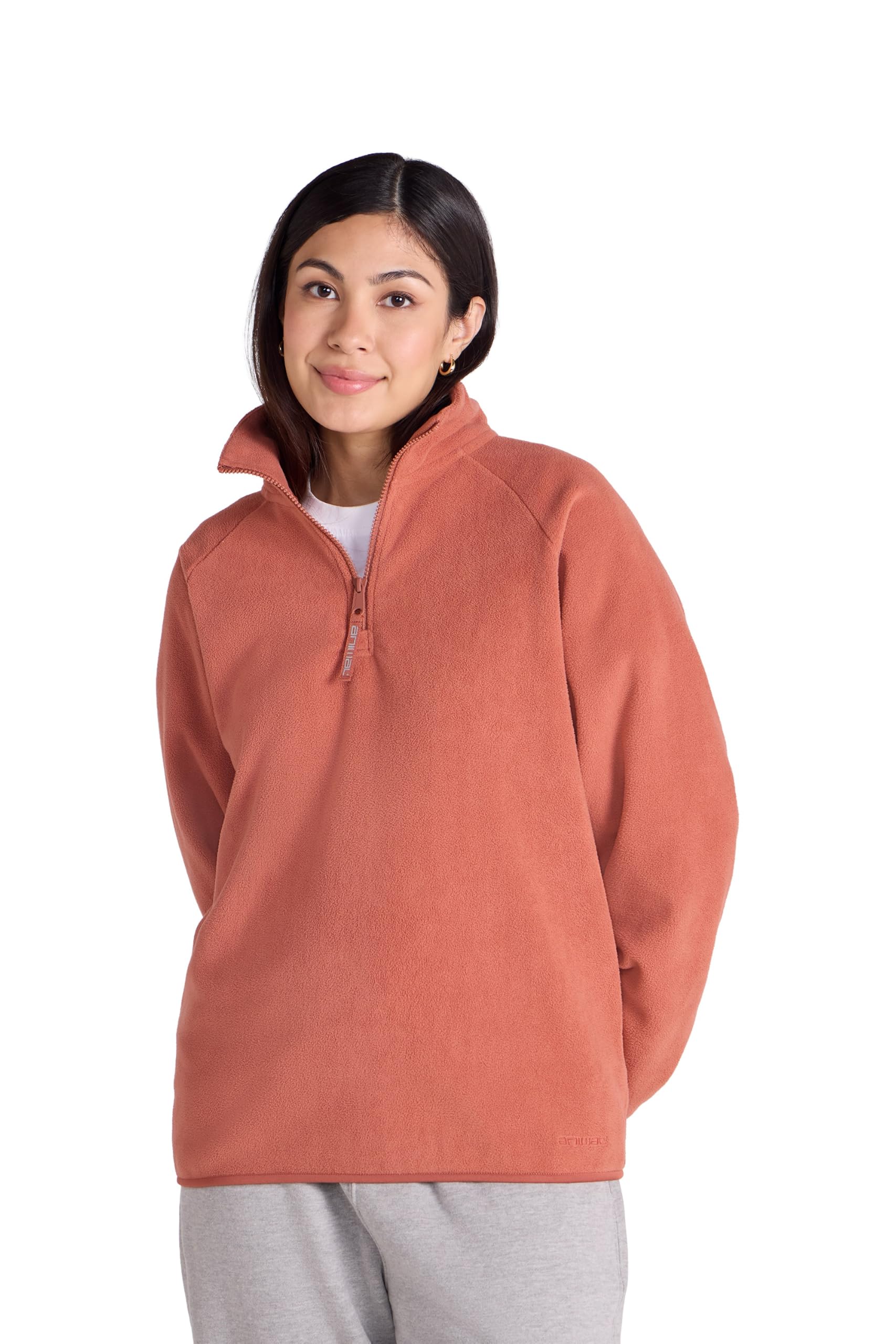 Animal Women's Rust Stockholm ’S Half-Zip Fleece - Soft & Breathable Sweatshirt With Snug Fit, Great For Layering - Spring, Summer, Walking & Outdoors