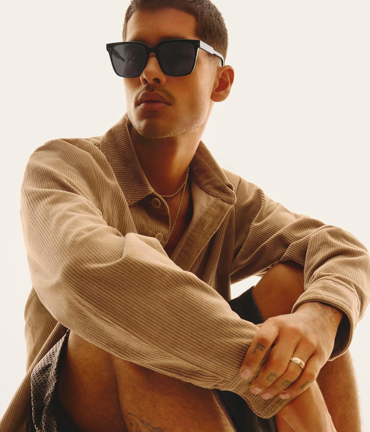 Quay - Womens Sunglasses, Square Lenses with UV Protection, Oversized Sunglasses (Ever After)