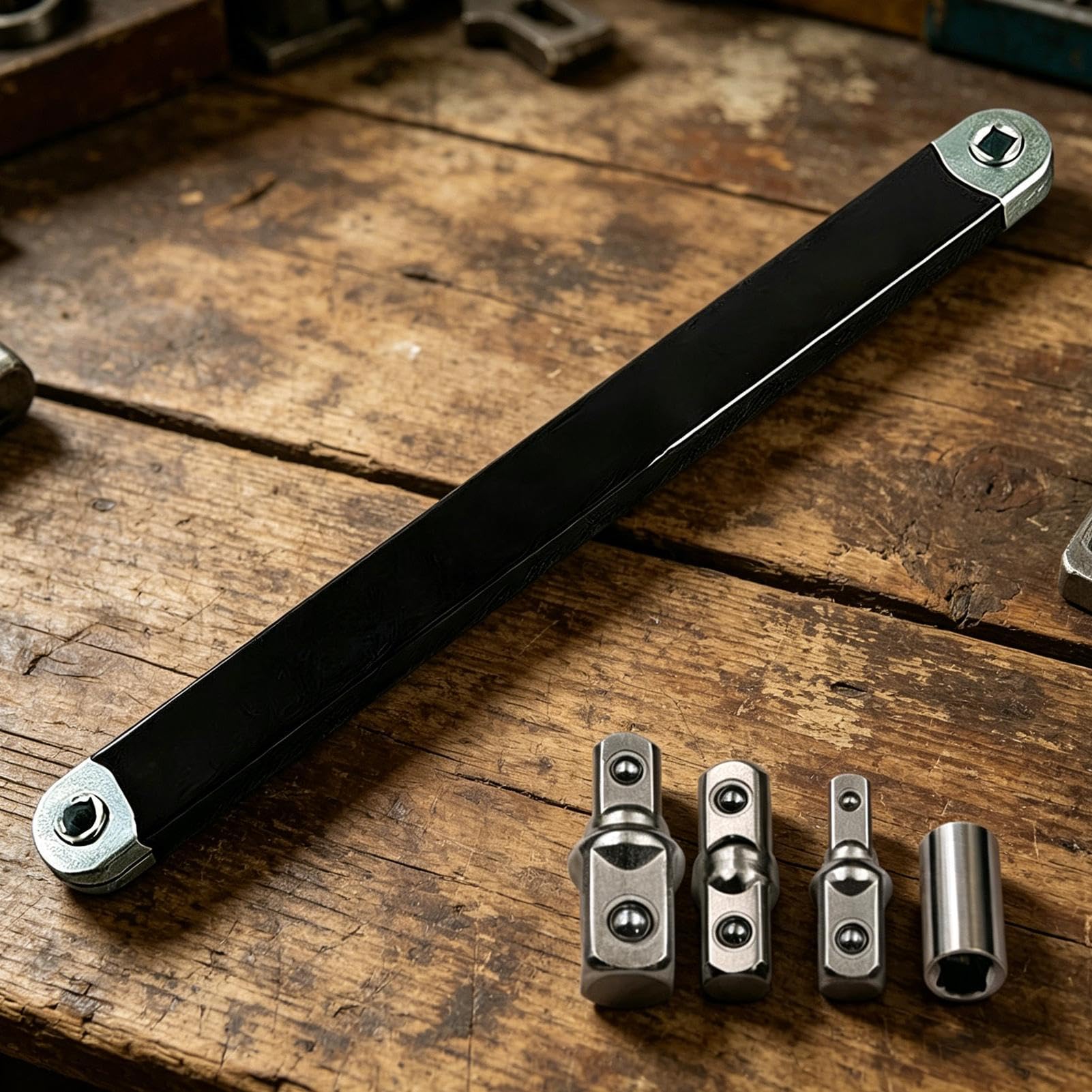 Extensión de trinquete compensada – Llave de mantenimiento de desplazamiento de trinquete de 3/8 pulgadas | Llave de extensión de mantenimiento – para mecánica, automotriz, talleres, industria