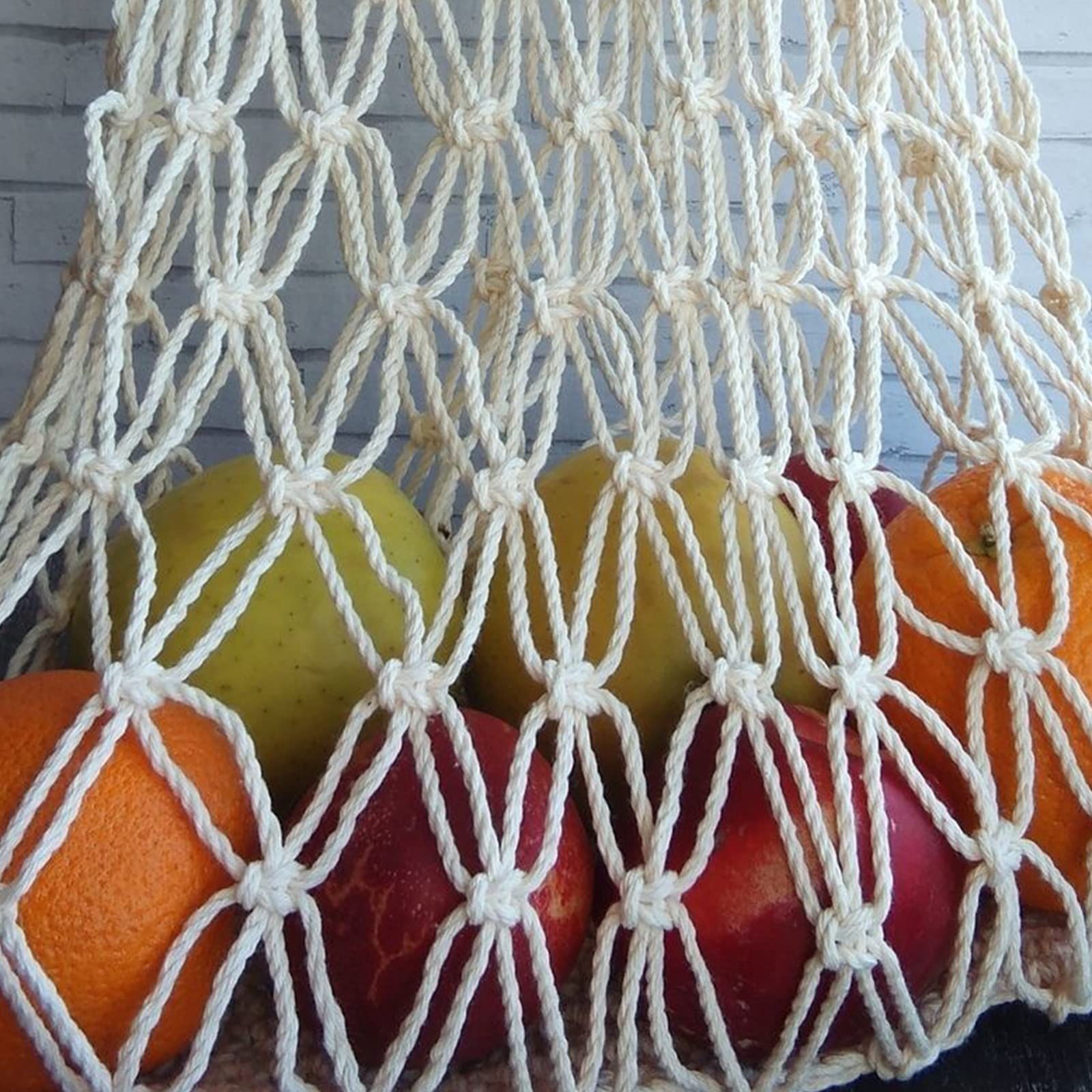 2PCS Hangende Fruit Hangmat, Macramé Hangmat Mand, Voor Keuken Onder Kast Banaan~p124042633
