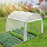 VOUNOT® Serre de Jardin Tunnel 300x200x200cm en Acier Galvanisé PE Haute densité 140 g/m² 6m2 Anti-UV avec Zip Enroulables Idéale pour Toutes Saisons - 3