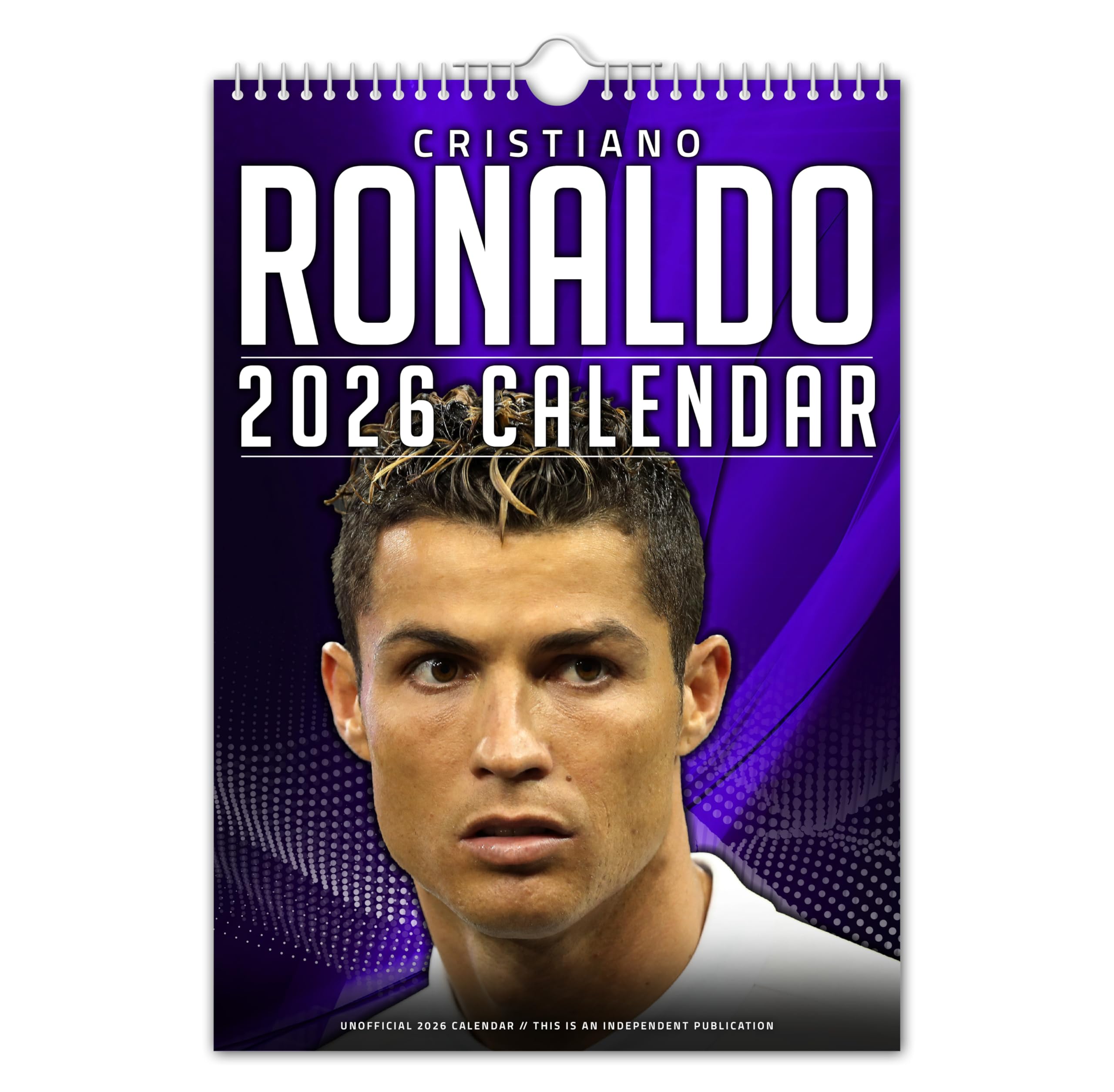 The Calendar King - Cristiano Ronaldo - 2026 Wall Calendar - A4 Size (210mm x 297mm) Christmas/Birthday/Present/Novelty/Secret Santa/football/cr7/Year Planner/Office Gift …