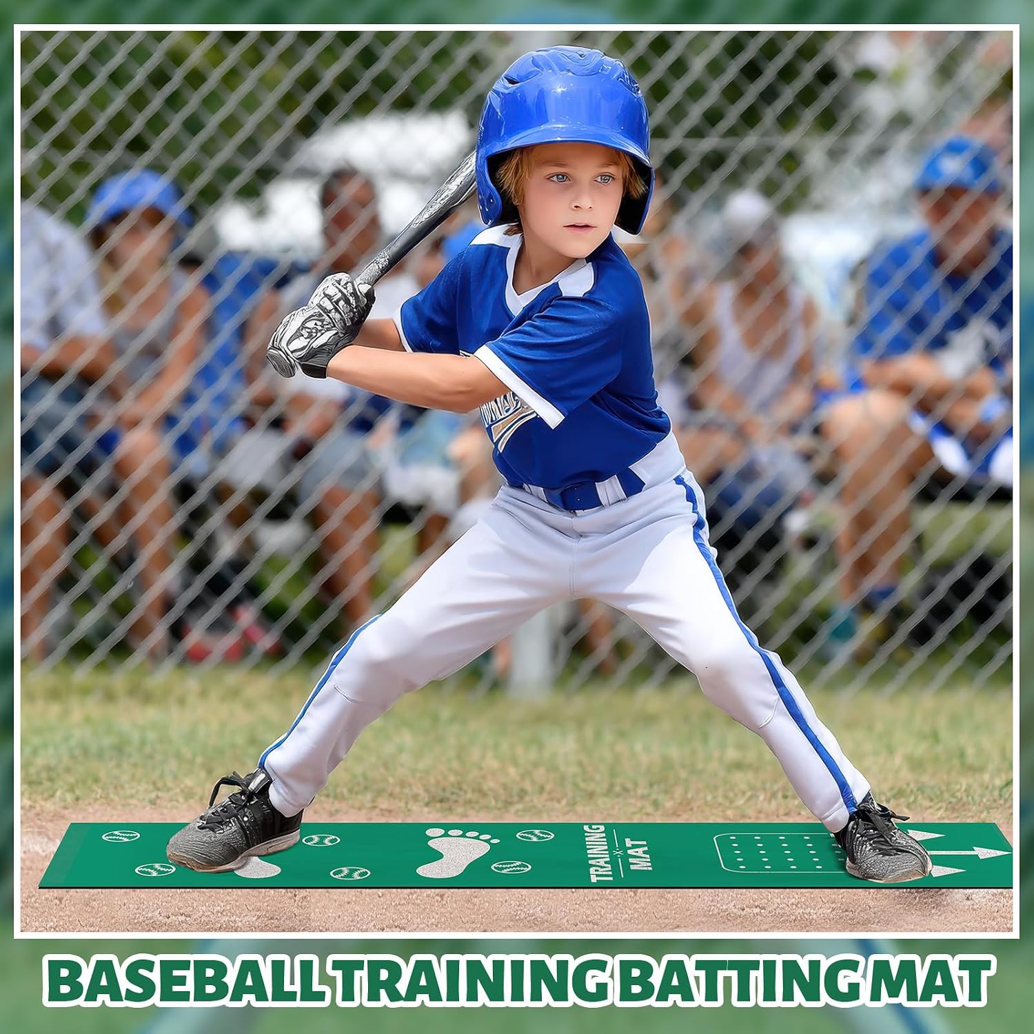 Softball Pitching Mat 54 x 12 in Baseball Training Mat Wear Resistant Portable Auxiliary Tool for Batting Stance Beginner Indoor/Outdoor Practice Baseball Strike Zone