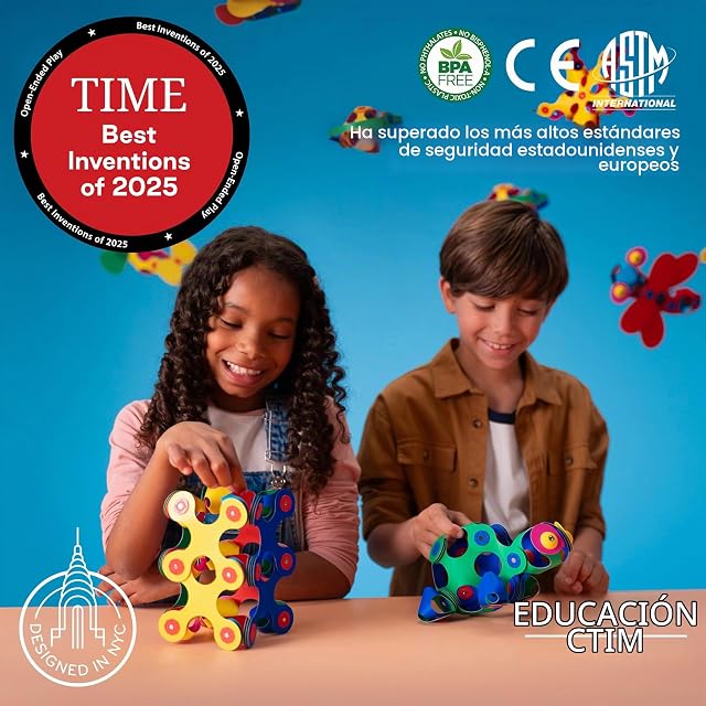 Foto 3 de 7 de Clixo Crew 30 Piezas - Juguete magnético Flexible y Duradero, diseño Modular Stem estimula Creatividad. Juego…
